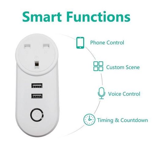 Generic LSPA2-Uk Smart Wifi plug Dual USB Ports - image 2