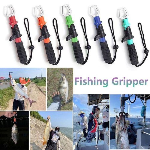 Generic Stainless Steel Fishing Gripper Folding Pliers Tpr Handle Fish Lip  Pliers Clip Controller 20cm Grab Grip Tool Fishing