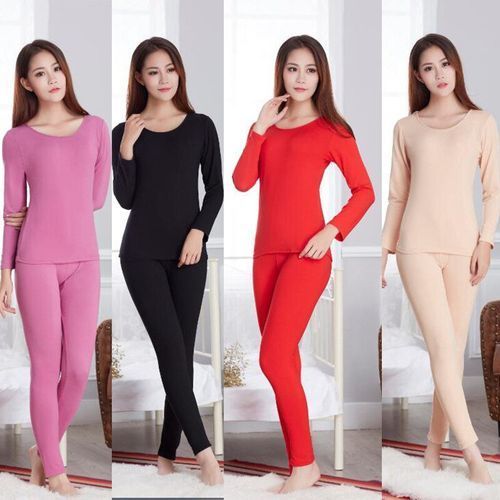 Fashion Women Ladies Winter Warm Top Pant Shaping Thermal