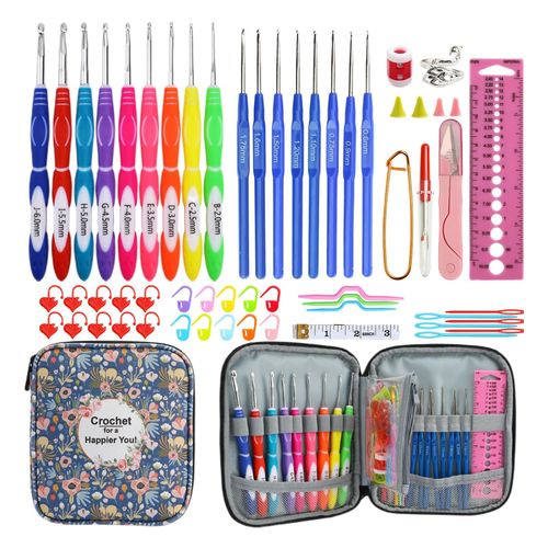 Generic Crochet Hooks Kit Set Ergonomic Crochet Hooks Knitting Needles  Craft