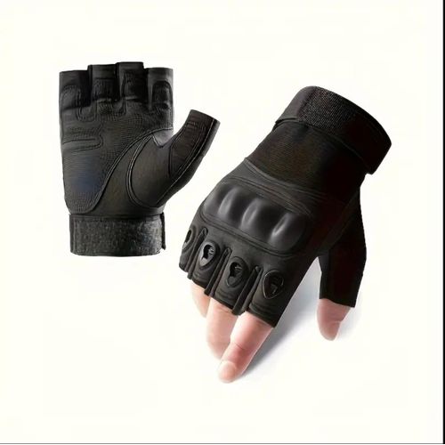 product_image_name-Generic-2pcs Breathable GYM Gloves With Knuckles -  Suitable for Weightlifting, Hanging, Pulling, Fitness Exercises, for Men And Women Outdoor Sports And Indoor Gym Exercises, Gym Accessories. ( Glove With Knuckles ) 2pcs-5