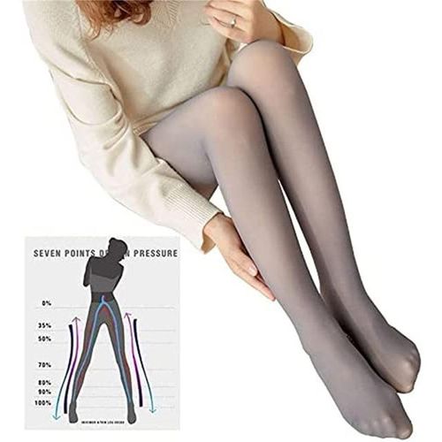 Generic Women Fleece Tights Leggings Flawless Translucent Winter Warm  Pantyhose Tights For Outdoor