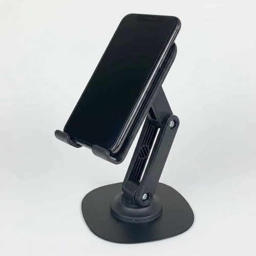 Generic Universal Adjustable Desktop Phone Stand – 360° Rotating Foldable Bracket & Cradle Holder for iPhone, Samsung, Huawei, Xiaomi & Tablets – Black - image 5