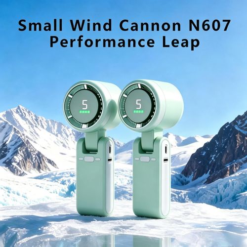 Generic 2 Pcs  Rechargeable Handheld Fan with LED Display, 90° Foldable Portable Fan  with USB