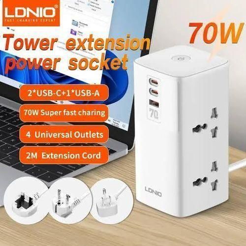 Ldino SC 4383 70W PD adaptor multifunctional charger power strip - image 2
