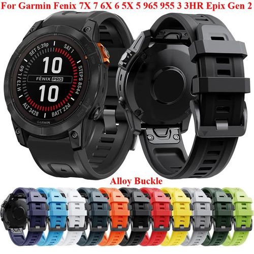 Silicone Quick Watch Band Easy Fit Strap For Garmin Fenix 7X 7 6X