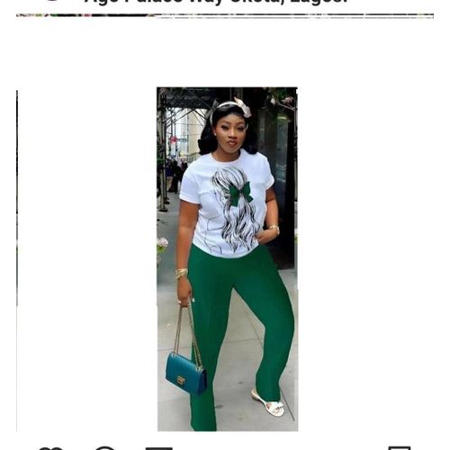 product_image_name-Fashion-LADIES PRINTED POLO TOP WITH PANT- ( AVAILABLE IN PURPLE, GREEN OR PEACH COLOUR)-3