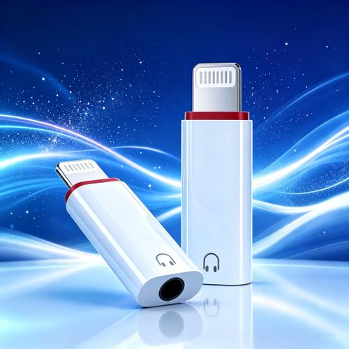 Generic Lightning to 3.5mm Headphone Jack Adapter, Audio Converter for iPhone iPad iPod, Support Music Call & Microphone