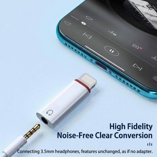 Generic Lightning to 3.5mm Headphone Jack Adapter, Audio Converter for iPhone iPad iPod, Support Music Call & Microphone - image 3