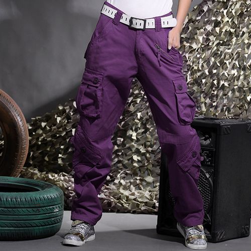 CARGO SWEATPANTS - Girls', Purple