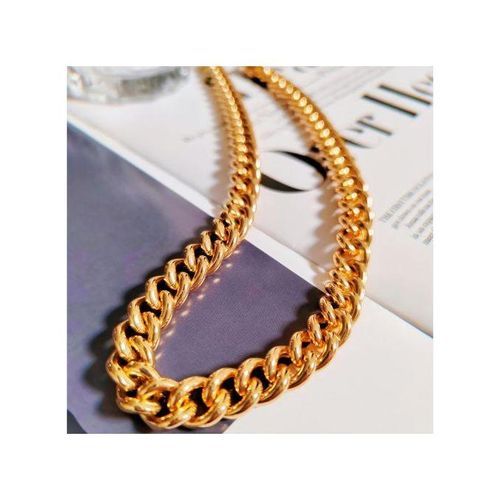ELLEGLAM 18K Real Gold Plated Copper Necklace For Men Chain Men's Necklace