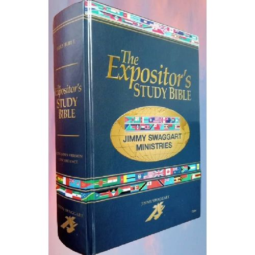 product_image_name-Generic-KJV The Expositor's Study Bible  With Concordance, Maps, Assorted Bible helps ,Bible Dictionary, Bible Encyclopedia, Bible Commentary By Jimmy Swaggart Ministries (HARDCOVER)-AWARD WINNING KJV STUDY BIBLE-1