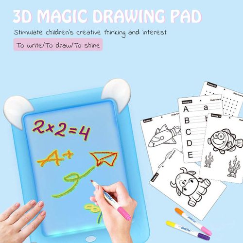 3D Magic Development Drawing Pad led Luminous light Drawing kid Board