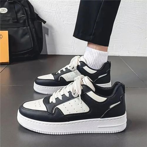 Fashion Light Weight Classic Sneakers for Men - Black and white