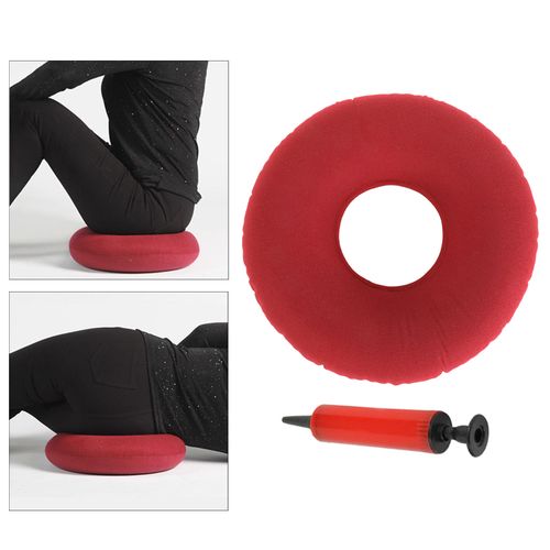 Inflatable Round Donut Cushion with Air Pump