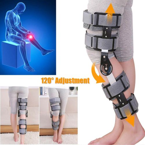 Generic T-Scope ROM Post Op Knee Brace Adjustable Hinged Leg Patella Tendon  NHS