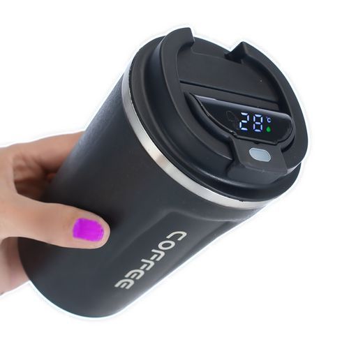 510ML Stainless Steel Smart Coffee Tumbler Thermos Cup with Intelligent  Temperature Display Portable Leak-Proof Travel Mug