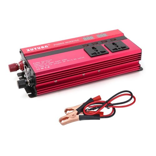 Generic Car Power Inverter Car Inverter Peak 500W DC 12V 24V To AC 220V  Transformer Universal Five-Hole Socket Voltage Transformer-12V-24V 220V UN