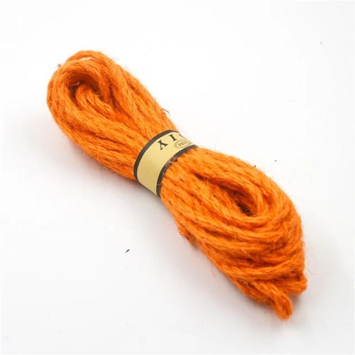 Generic 6mm Colored Jute Twine Rope For Crafts Wrapping Packing Gardening  And Wedding Decor 10 Yards Lot