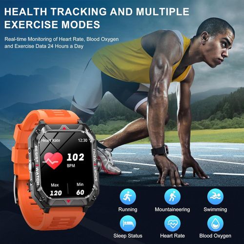 product_image_name-Generic-Men's Smartwatch 2.02 Inch IP68 Waterproof Military Fitness Watch with Blood Pressure Measurement 100+ Sports Modes Outdoor Tactical Watch-3