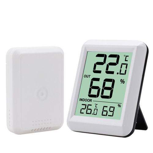 Generic Digital Hygrometer Thermometer Indoor Outdoor Humidity Meter Room  Thermometer and Humidity Gauge Monitor 100m Range Large LCD Display for  Living Room Greenhouse Flower room Farm