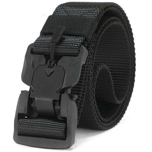 Generic Tactical Belt Quick Release Magnetic Buckle Military Belt Soft  Nylon Belt