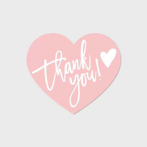 product_image_name-Generic-30pcs Heart shaped Thank you Card for Business Appreciation -1