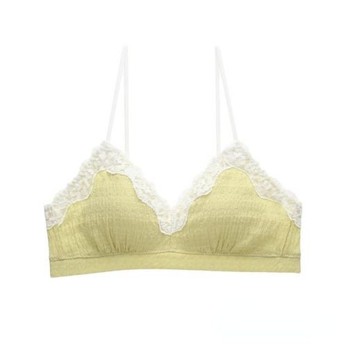 girls sweet wireless lace bra and