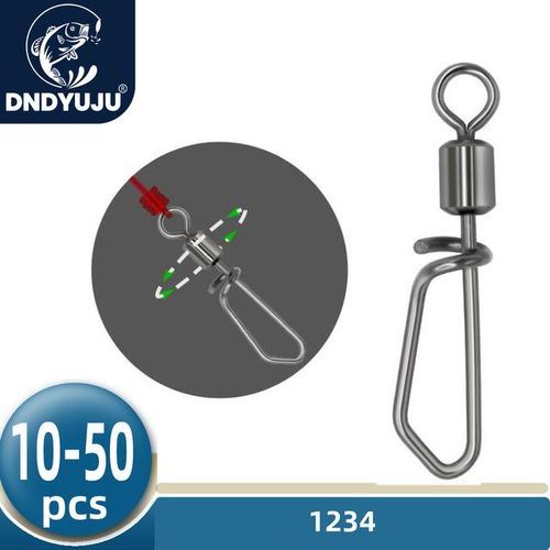 Generic Dndyuju 10/30/50pcs Fishing Lure Connector Fishing Rolling