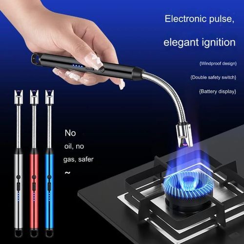 Generic Rechargeable Windproof 360° Flexible Electric Gas Lighter