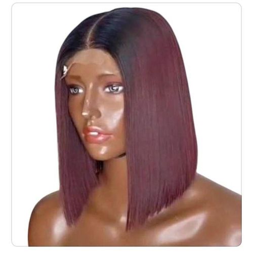 Fashion 2tone Blunt Wig With Closure T1/bug