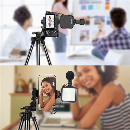 Generic Vlogging Kit Potable Handheld Gimbal Phone Stabilizer With Height Adjustable Tripod - image 7