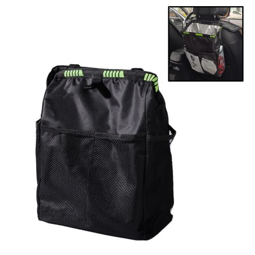 Generic Universal Foldable Car Trash Can Garbage Bag Lid Auto Back