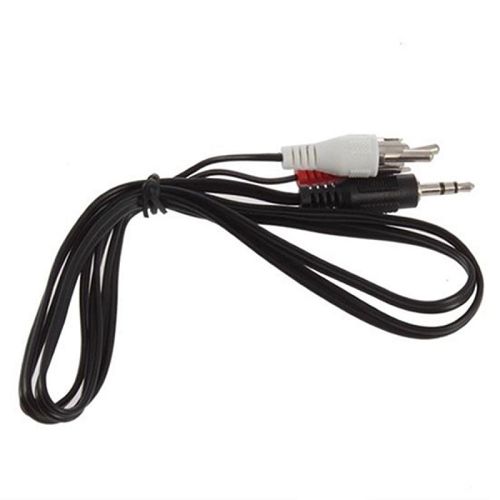 3.5mm 1/8 Jack Mini plug to 2 RCA Male Stereo Phono Audio Speaker Adapter  Cable