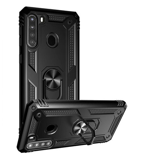 product_image_name-Generic-Samsung Galaxy A21 - Rugged Back Cover (Pouch) With Magnetic Ring Holder/Stand-1
