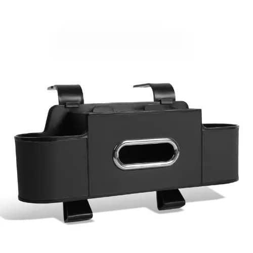 Generic Multifunctional Car Backseat Organizer with Tissue Box and Cup Holders - image 2