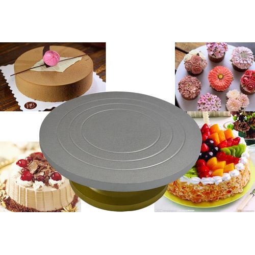 Plastic Cake turntable Kitchen Baking Tools set Decoration Accessories  Stand DIY Mold Rotating Stable Anti-skid Round Cake Table