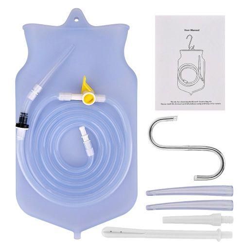 product_image_name-Generic-2000Ml Constipation Flusher Feminine Hygiene Enema Bag Sets For Colon Cleansing Silicone Hose Health Anals Vaginas Cleaner Enema Kit-4