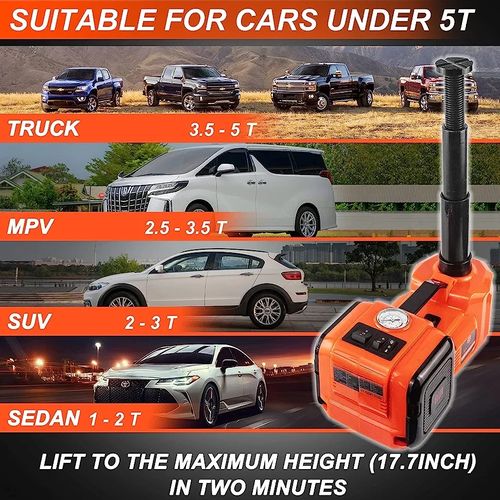 Generic Car Automatic 5 TON Jack With Tyre Inflator & Impact Wrench - image 3