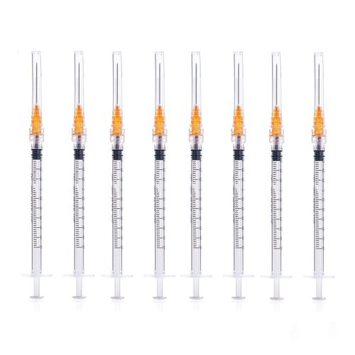 1Ml Syringe With Needle-25G 1 Inch Needle, Disposable Individual  Package-Pack Of 100 Sealed Sterile Syringe Easy To Use