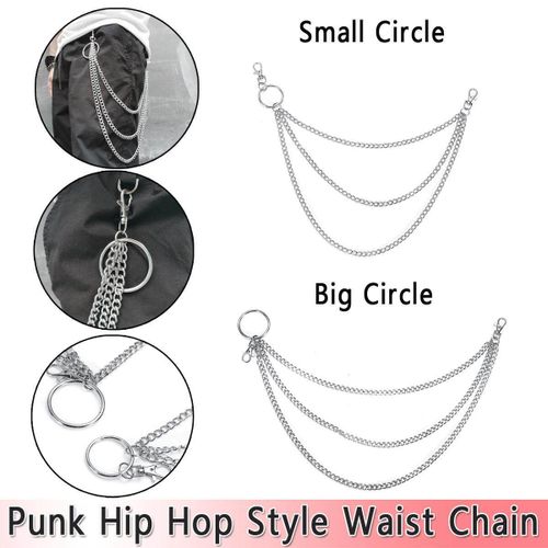 Visland Jeans Chain Wallet Pants Chain Silver Pocket Punk Chain