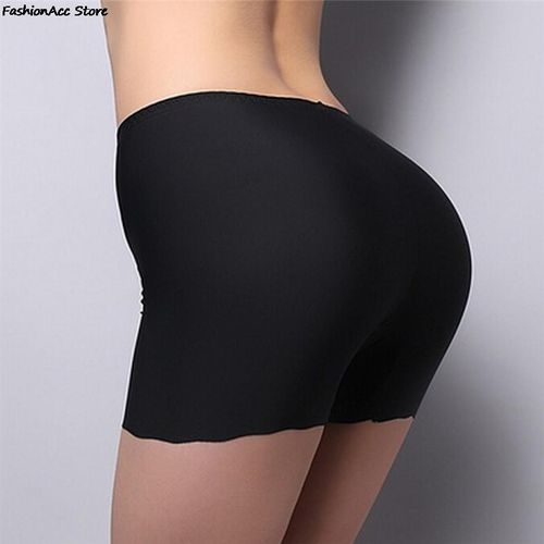 Fashion (nude)Soft Cotton Seamless Safety Short Pants Summer Under Skirt  Shorts Modal Ice Silk Breathable Short Tights Underwear DOU