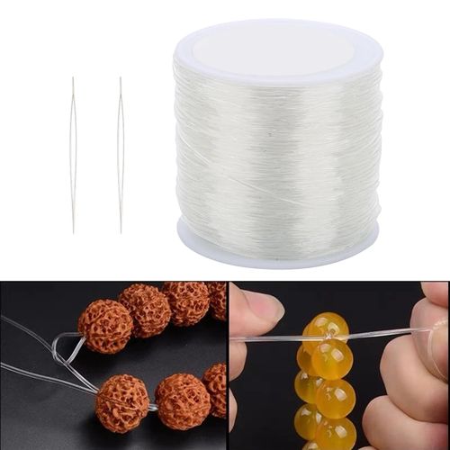 Generic Elastic Clear Beading Thread Stretchy String Roll Bead Cord  Jewellery