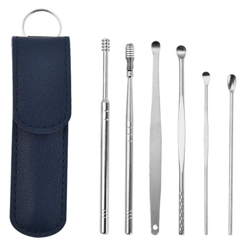 Generic 6X Stainless Steel Ear Removal Tool Kit Ear Pick Set