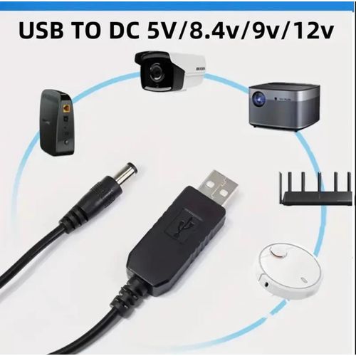 product_image_name-Samsung-USB Cable, USB Power Boost Line, 5V to DC 9V 12V Boost Converter, USB to DC Adapter.-6