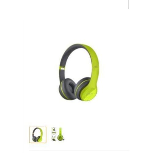 product_image_name-Generic-P47 5.0 Wireless Bluetooth Stereo Foldable Headphone Green-1