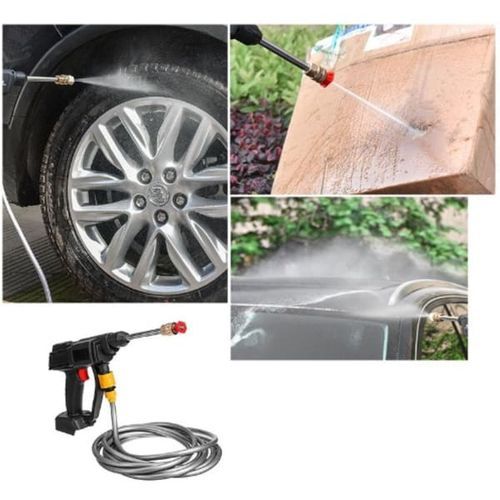 product_image_name-Generic-Portable Multifunction Rechargeable Cordless High Pressure Car Washer With 48 Volts Battery { Can Be Used To Wash Any Type Of Vehicles, Motorcycle, Bicycle,Also Serve As Domestic Functions At Home By Using It To Wash Window Net & Glass, Wash The Bathroom-5