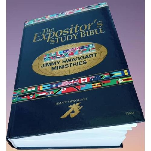 product_image_name-Generic-KJV The Expositor's Study Bible  With Concordance, Maps, Assorted Bible helps ,Bible Dictionary, Bible Encyclopedia, Bible Commentary By Jimmy Swaggart Ministries (HARDCOVER)-AWARD WINNING KJV STUDY BIBLE-2