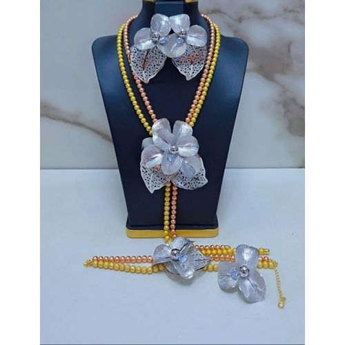 Luxury Collection Orchid bloom jewelry set