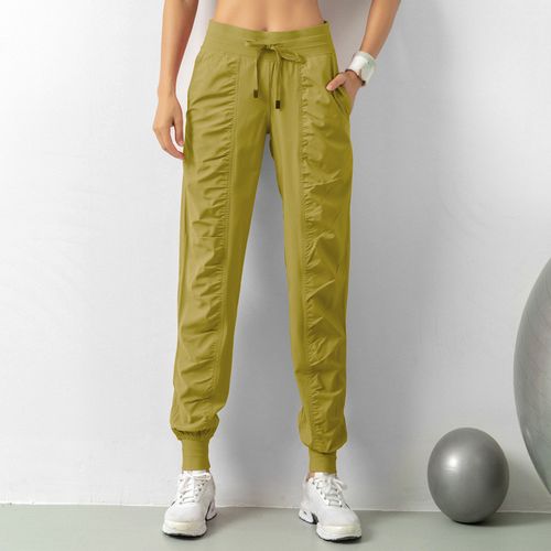 Loose Fit Harem Style Women's Yellow Pants